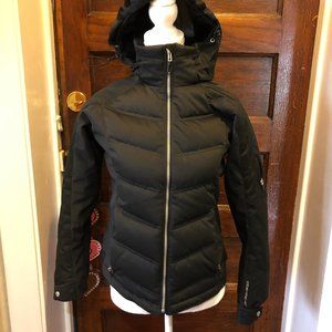 Obermeyer Size 8 Black Down Winter Snow Ski Jacket
